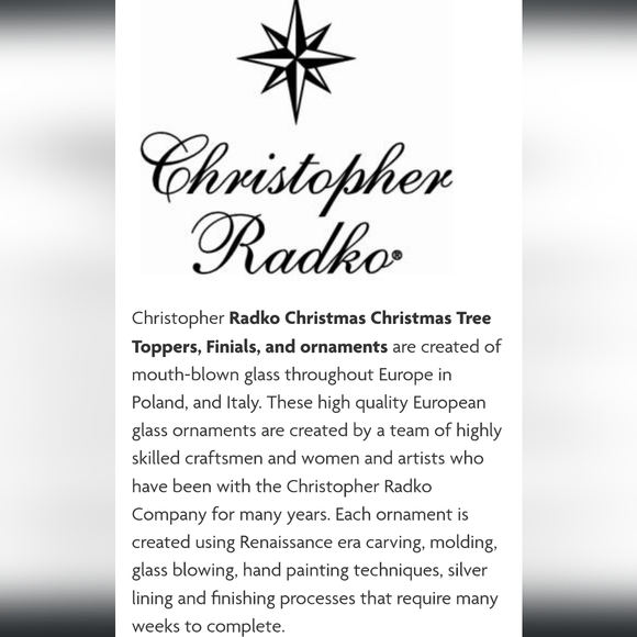 Vintage Christopher Radko " Christopher's tree" salad plates. 8".  14 plates! - Picture 5 of 6